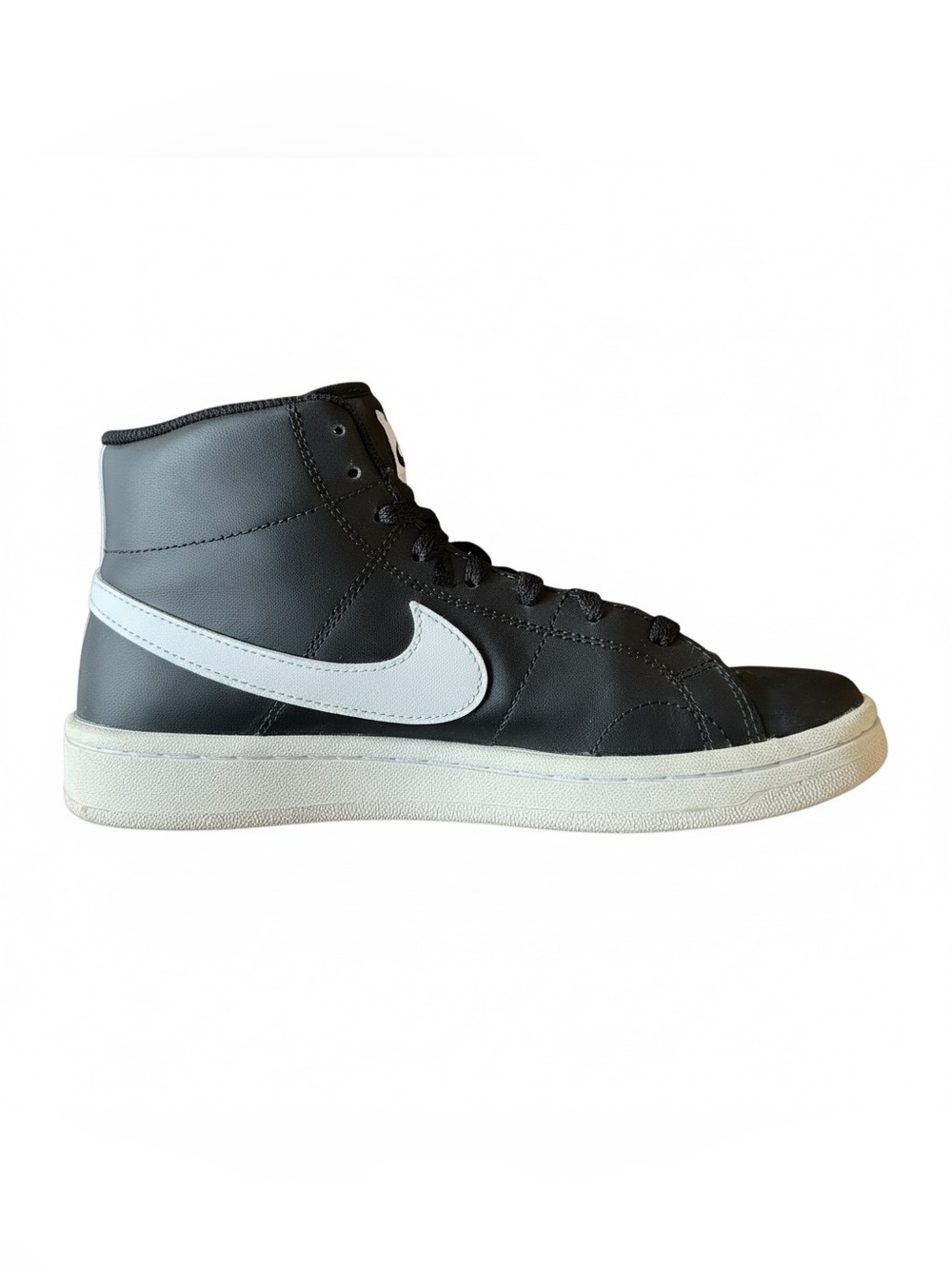 Nike Court Royale 2 Mid Women’s 8.5 Black White Leather Sneakers CT1725-001